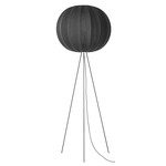 Knit Wit High Floor Lamp - Matte Black / Black