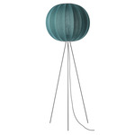 Knit Wit High Floor Lamp - Matte Black / Seagrass