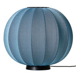 Knit Wit Level Floor Lamp - Matte Black / Blue Stone