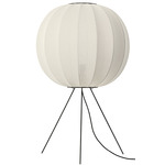 Knit Wit Medium Floor Lamp - Matte Black / Pearl White