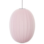 Knit Wit Long Pendant - Matte Black / Light Pink