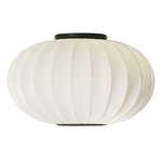 Knit Wit Round Ceiling Light - Matte Black / Pearl White