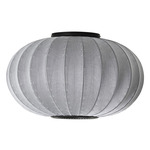 Knit Wit Round Ceiling Light - Matte Black / Silver