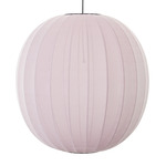 Knit Wit Round Pendant - Matte Black / Light Pink