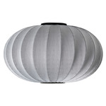 Knit Wit Round Ceiling Light - Matte Black / Silver