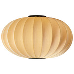 Knit Wit Round Ceiling Light - Matte Black / Sunrise