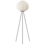 Knit Wit 45 Floor Lamp - Matte Black / Pearl White