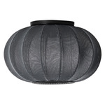 Knit Wit 45 Oval Ceiling Light / Wall Sconce - Matte Black / Black