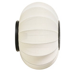 Knit Wit 45 Oval Ceiling Light / Wall Sconce - Matte Black / Pearl White