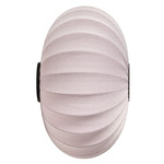 Knit Wit Oval Wall Sconce / Ceiling Light - Matte Black / Light Pink