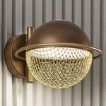 Iglu A1 Wall Light - Coated Bronze / Gold Mesh