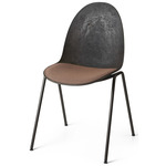 Eternity Upholstered Seat Side Chair - Black / Kvadrat 378