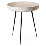 Bowl Table - Black / Wood Waste Grey