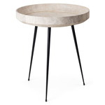 Bowl Table  - Black / Wood Waste Grey