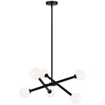 Matchstix Chandelier - Black / Opal