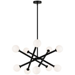 Matchstix Chandelier - Black / Opal