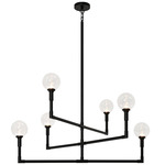 Candlestix Chandelier - Black / Clear