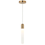Aydin Pendant - Aged Gold Brass / Frosted