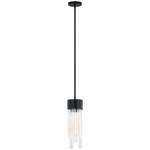 Kellan Pendant - Matte Black / Clear
