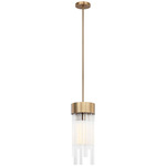 Kellan Pendant - Aged Gold Brass / Clear