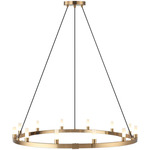 Cascadian Chandelier - Aged Gold Brass / Opal
