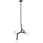 Rami Multi Light Pendant - Black / Opal