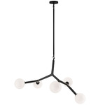 Rami Multi Light Pendant - Black / Opal