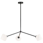 Novo Diamond Chandelier - Black / Opal