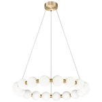 Oni Chandelier - Oxidized Gold / Frosted