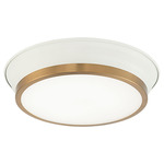 Jaxx Ceiling Light - Aged Gold Brass / White / Frost
