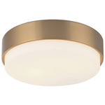 Quintz Ceiling Light - Aged Gold Brass / White