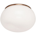 Gelasin Wall / Ceiling Light - Aged Gold Brass / Opal