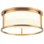 Framerton Ceiling Light - Aged Gold Brass / White