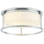 Framerton Ceiling Light - Chrome / White