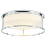Framerton Ceiling Light - Chrome / White