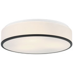 Echo Ceiling Light - Matte Black / White