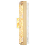 Niagara Bathroom Vanity Light - Aged Gold Brass / Clear