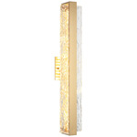 Niagara Bathroom Vanity Light - Aged Gold Brass / Clear
