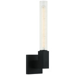 Odelle Wall Sconce - Black / Clear