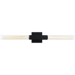 Odelle Bathroom Vanity Light - Black / Clear