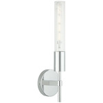 Lumire Wall Sconce - Chrome / Clear