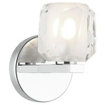Carleton Wall Sconce - Chrome / Crystal
