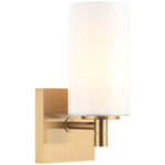 Candela Wall Sconce - Aged Gold Brass / Opal