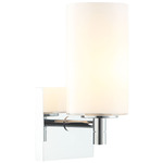 Candela Wall Sconce - Chrome / Opal