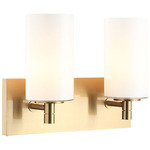 Candela Dual Wall Sconce - Aged Gold Brass / Opal