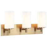 Candela Bathroom Vanity Light - Aged Gold Brass / Opal