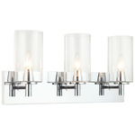 Candela Bathroom Vanity Light - Chrome / Clear