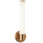 Steveston Wall Sconce - Aged Gold Brass / White