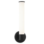 Steveston Wall Sconce - Matte Black / White