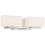 Chiclet Bathroom Vanity Light - Chrome / White